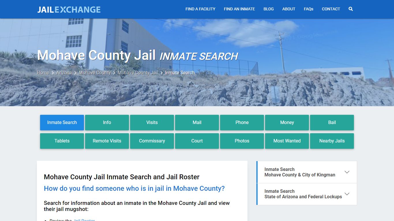 Inmate Search: Roster & Mugshots - Mohave County Jail, AZ